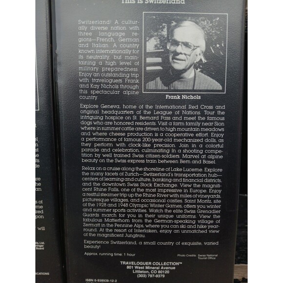 3) Vintage VHS Traveloguer Collection Romantic Germany, Switzerland, Ireland HTF - Picture 6 of 11